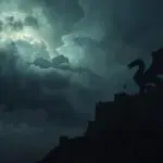 Fourth Wing dragon over Basgiath War College — Empyrean fantasy setting